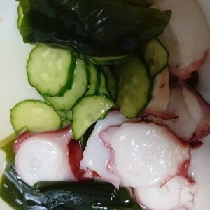 「おいしい酢」を使って・・・蛸ときゅうりの酢の物